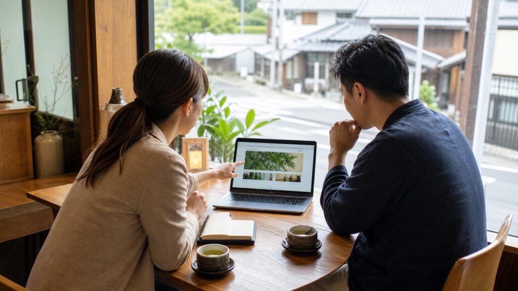 地域の小さなお店とWeb集客について一緒に考える相談風景